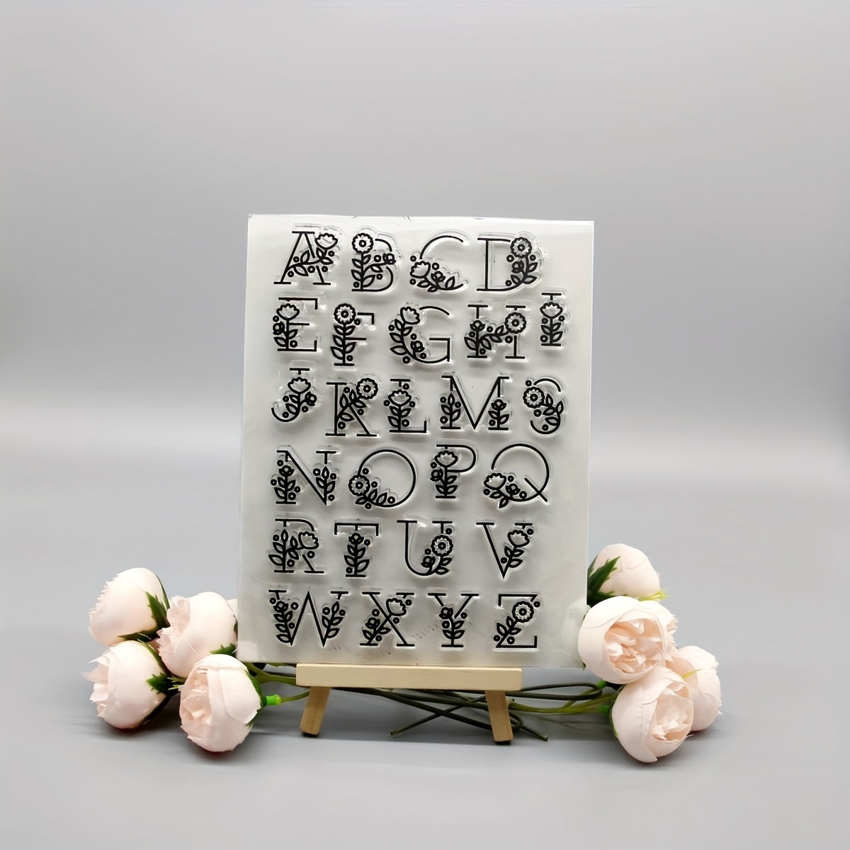 Alphabet Cartoon Transparent Stamp DIY Handcraft For Kids Teens