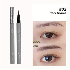 Long Lasting Waterproof Eyebrow Pencil Fine Nib Brown Gray Shades