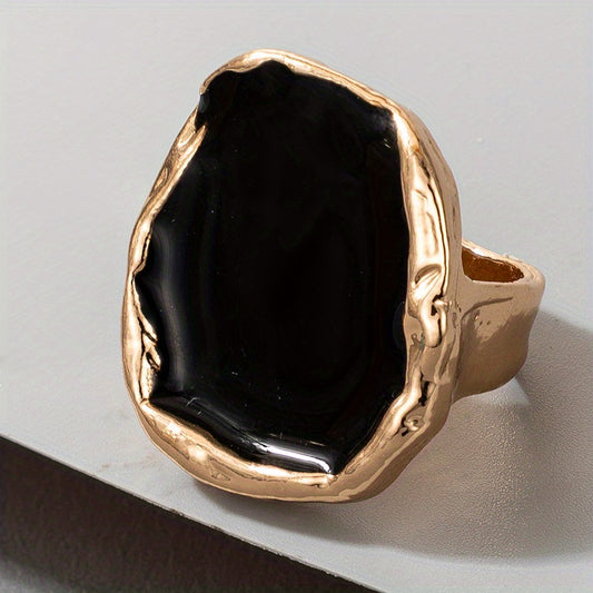 Retro Chunky Resin Acrylic Rings Jewelry Accessories For Women Girls