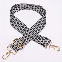 Animal Embroidery Adjustable Strap Wide Nylon Shoulder Strap