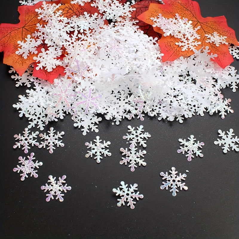 Winter Christmas Glitter Snowflake Confetti Pack - Wedding Party Birthday Decor