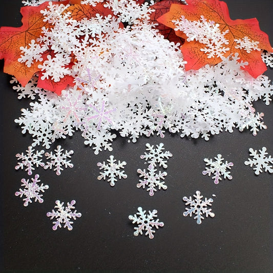 Winter Christmas Glitter Snowflake Confetti Pack - Wedding Party Birthday Decor