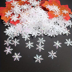 Winter Christmas Glitter Snowflake Confetti Pack - Wedding Party Birthday Decor