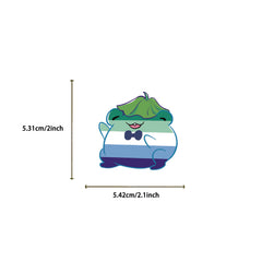 50pcs Frog Pride Cartoon Stickers Vibrant Vinyl Decals for DIY Projects