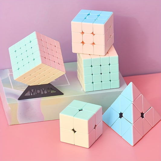 Macaron Magic Cube2x2 3x3 4x4 5x5 Pyramid Series Cube Educational Toy