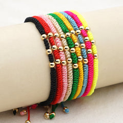 Golden Bead Bracelet For Women Ball Bracelet