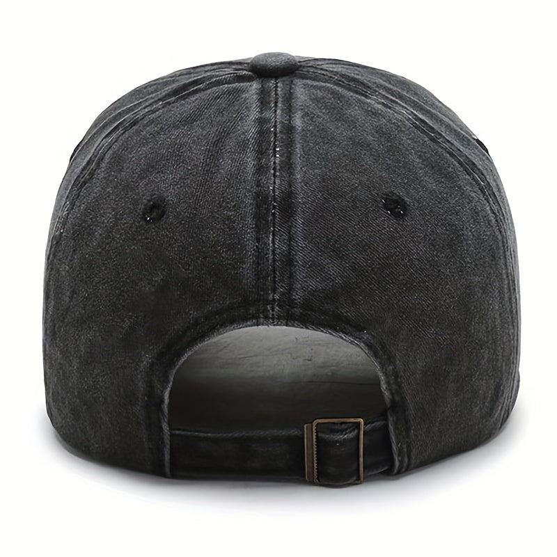 Vintage Washed Baseball Cap Soft Top for Men