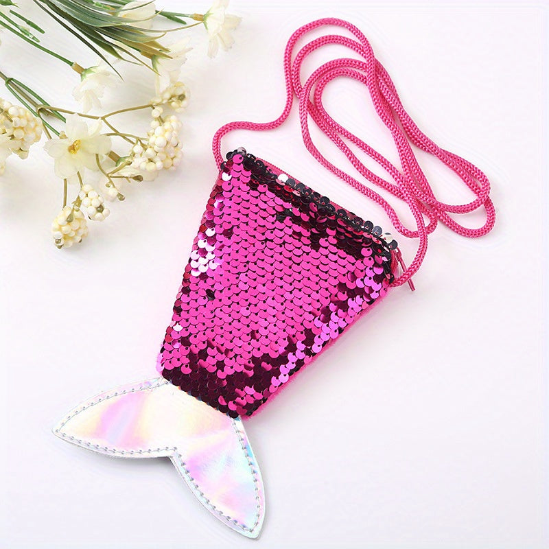 Mini Sequin Mermaid Bag Coin Purse Shoulder Crossbody Bag
