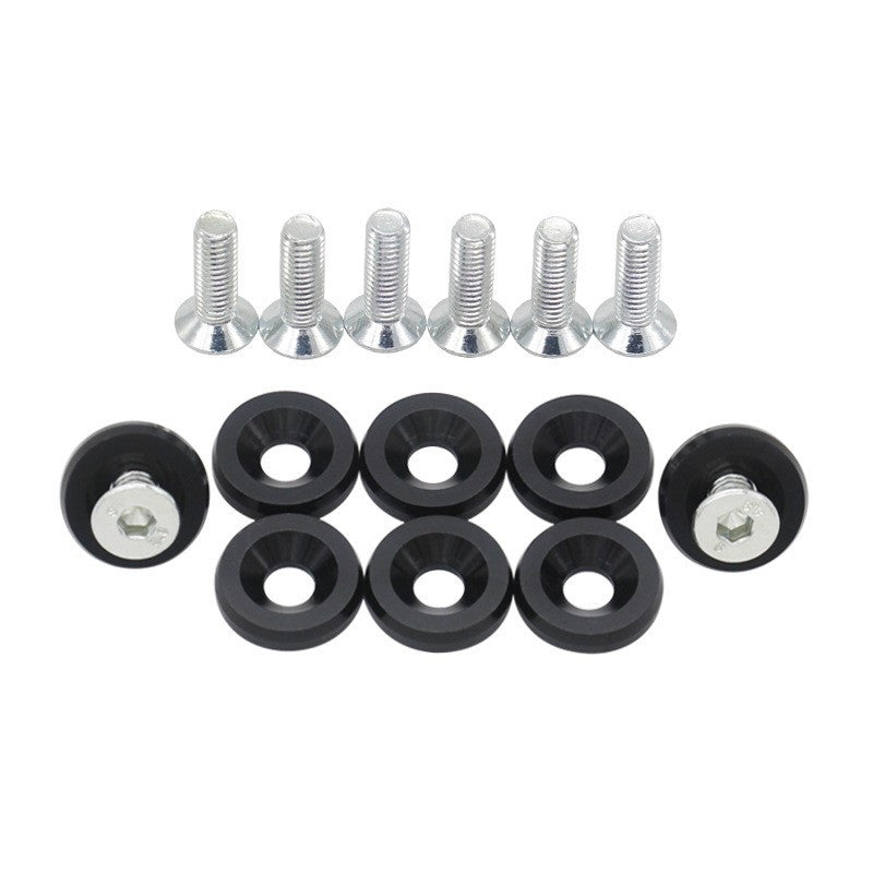 10pcs 6MM Universal Decorative Screw Gasket Valve Cover Aluminum Gasket Screw