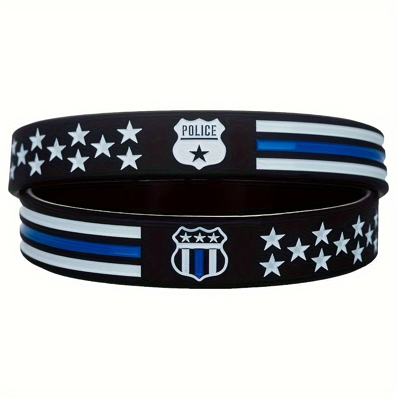 Flag Rubber Bracelet Silicone Wristband Unisex