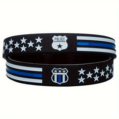Flag Rubber Bracelet Silicone Wristband Unisex