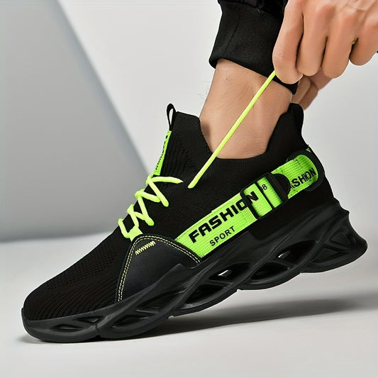 Lightweight Non Slip Running Shoes Breathable Knit with Shock Absorption