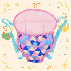 Adjustable Strap 14 18 Inch Doll Backpack with Heart Rainbow & Floral Patterns