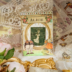 30 Sheets Retro Lace Material Paper Artist Ledger Backing Paper
