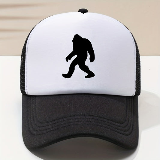 Orangutan Printed Baseball Cap Mesh Breathable Peaked Cap