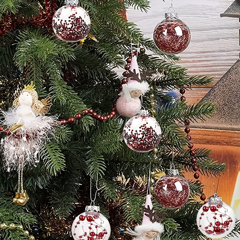 6pcs Christmas Tree Pendant Ball Family Party Decoration