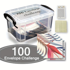 100 Envelopes Money Saving Challenge Box Money Saving Challenge Envelopes