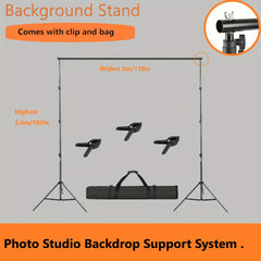 Background Stand Support System Kit with Carry Case