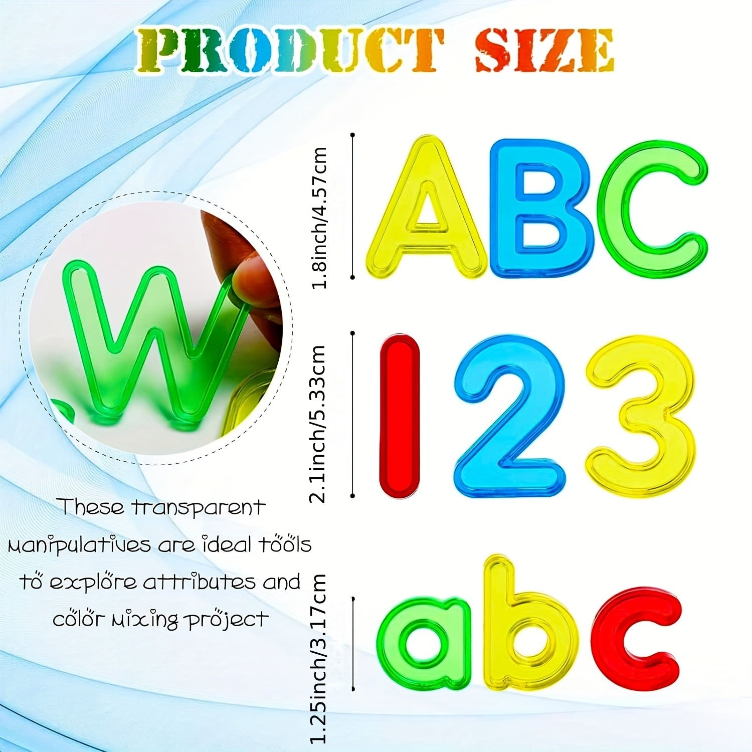 65pcs Colorful Plastic Letters and Numbers Set for Kids Learning