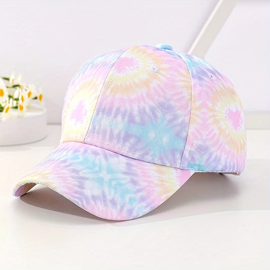 Colorful Sun Protection Baseball Cap For Girls Kids