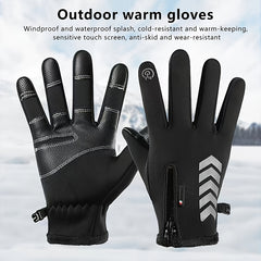 Men's Cycling Motorcycle Gloves - Non Slip Warm Thickening
