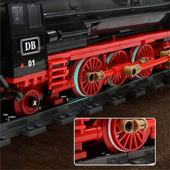 BR01 Steam Train Building Kit & Engineering Toy Collectible Locomotive Set