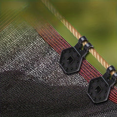 10pcs Hexagonal Clamp Sunshade Net Fixing Clamp for Outdoor Greenhouse