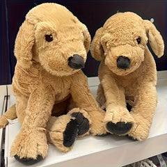 Labrador Plush Dolls Soft Hugging Stuffed Animals Deep Brown Gift Home Decor
