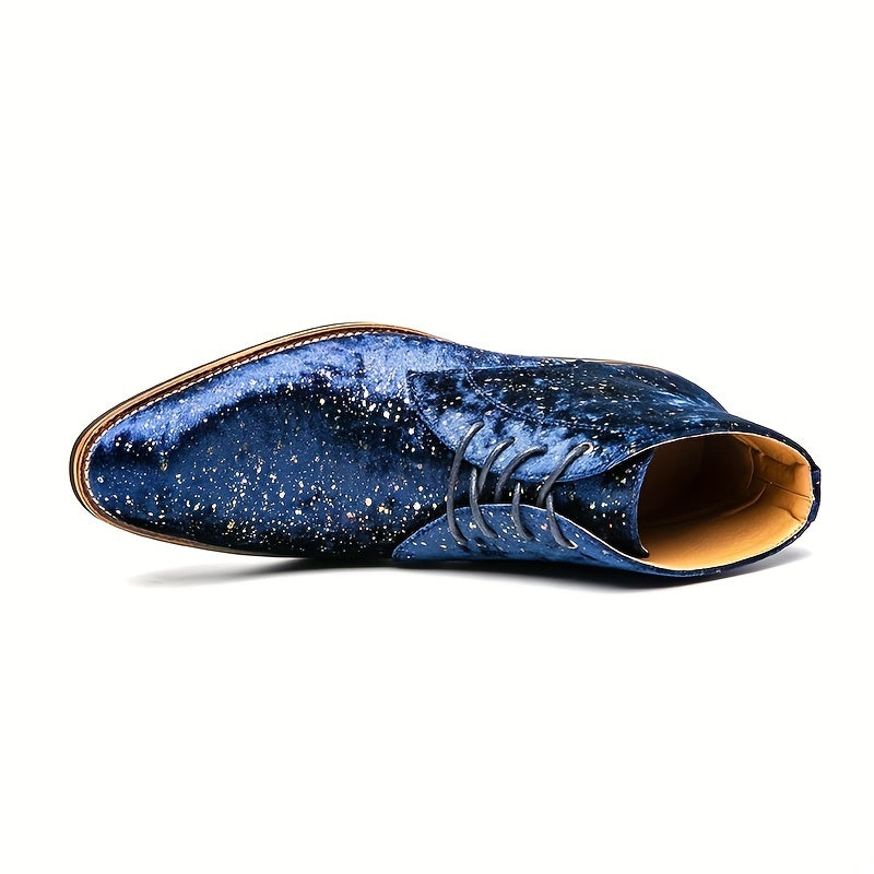 Women's Glitter Mid Top Pointed Toe Oxfords