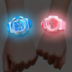 Kids Electronic Night Glow Wrist Watch Colorful Digital