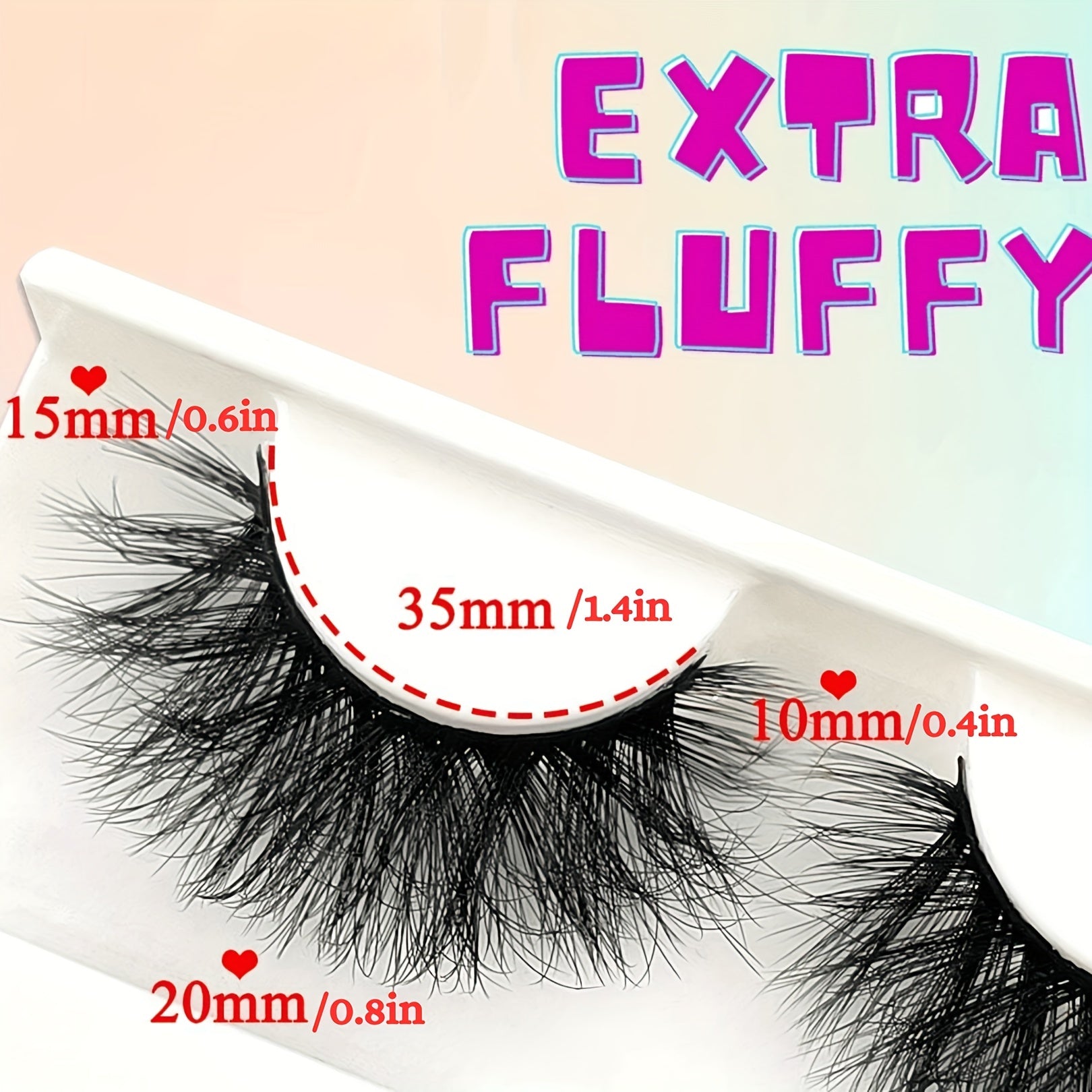 5 Pairs Fluffy D Curl Faux Mink False Eyelashes Extension