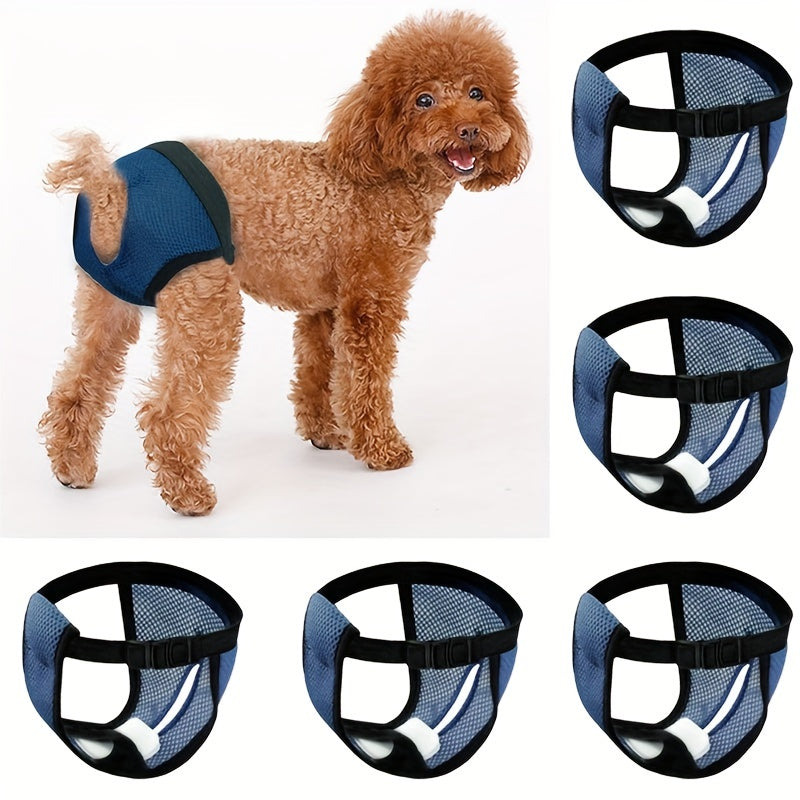 Adjustable Physiological Pants for Female Dogs Breathable with 3 Pee Pads