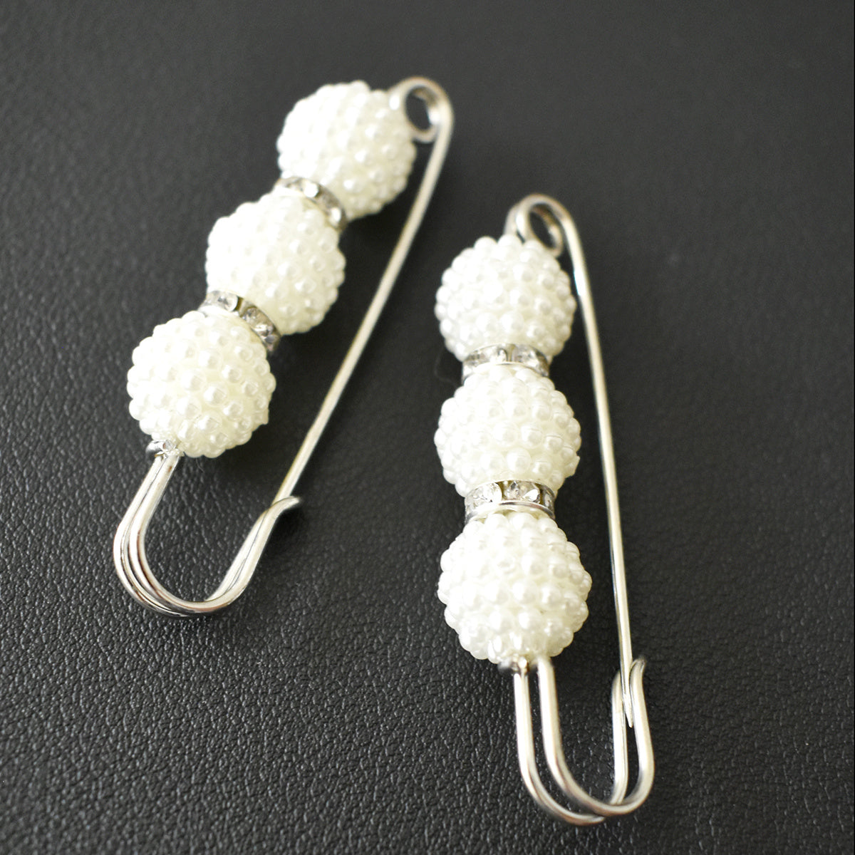 Pearl Brooch Metal Buckle Waist Pin Women Accessories