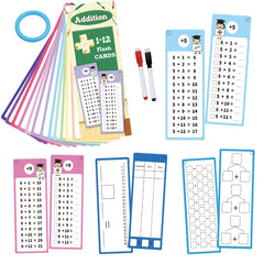 60 Sheets 4pc Math Flashcards Bundle: Add, Subtract, Multiply, Divide