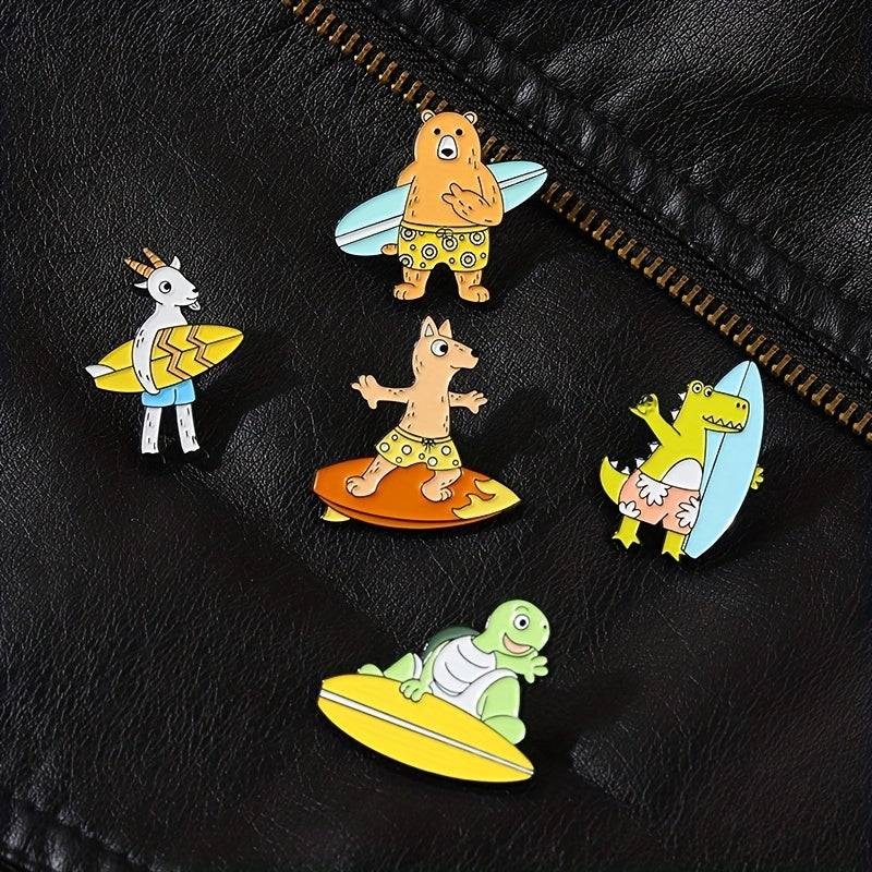 Cartoon Animal Brooch For Men Badge Clothing Bags Accessories Decoration