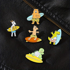 Cartoon Animal Brooch For Men Badge Clothing Bags Accessories Decoration