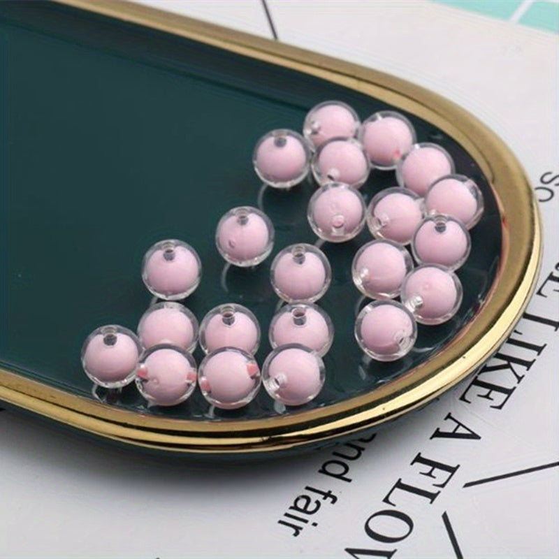 10pcs 12mm Acrylic Inner Round Beads DIY Jewelry Accessories