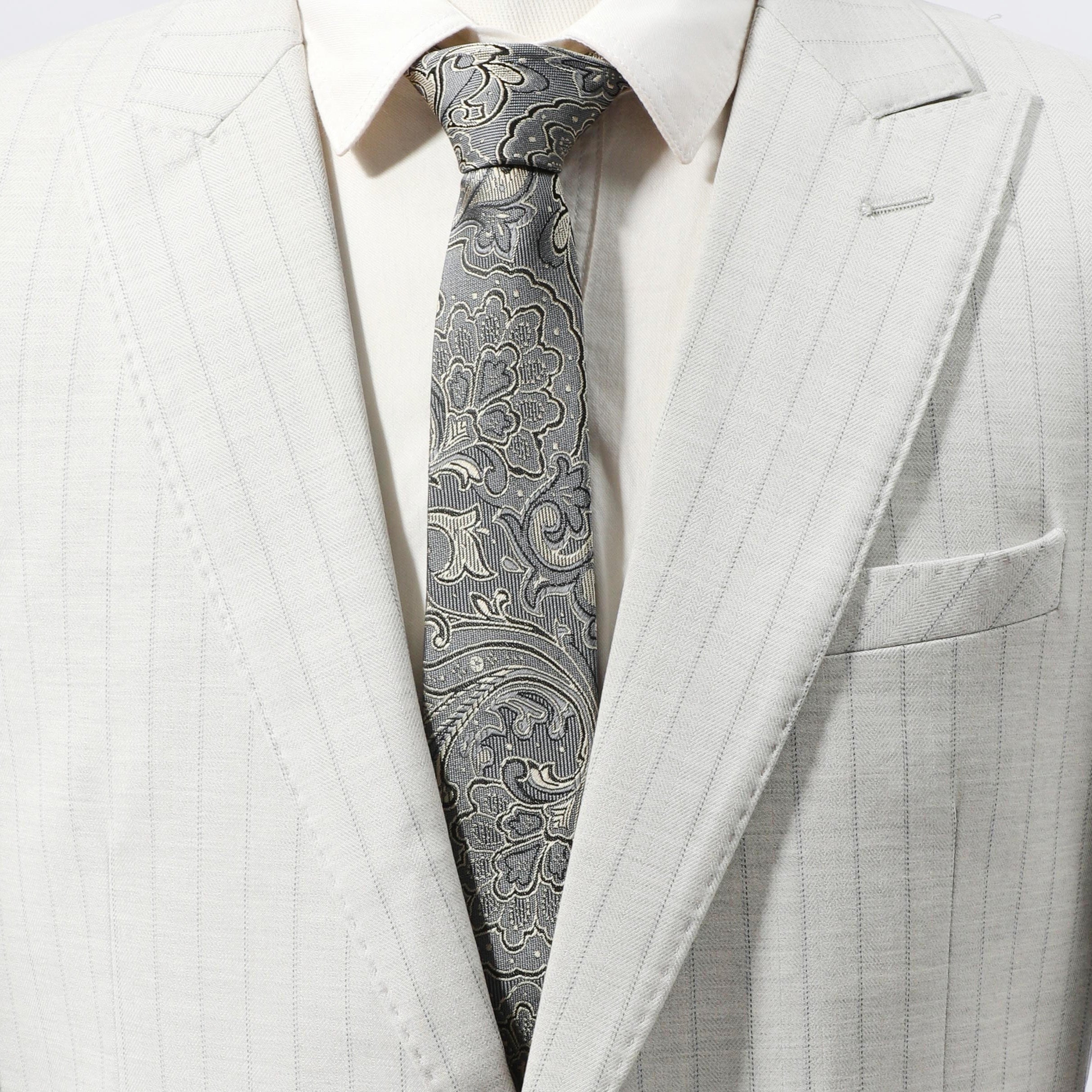 Men's Neckties Floral Jacquard Necktie Business Wedding Party Necktie