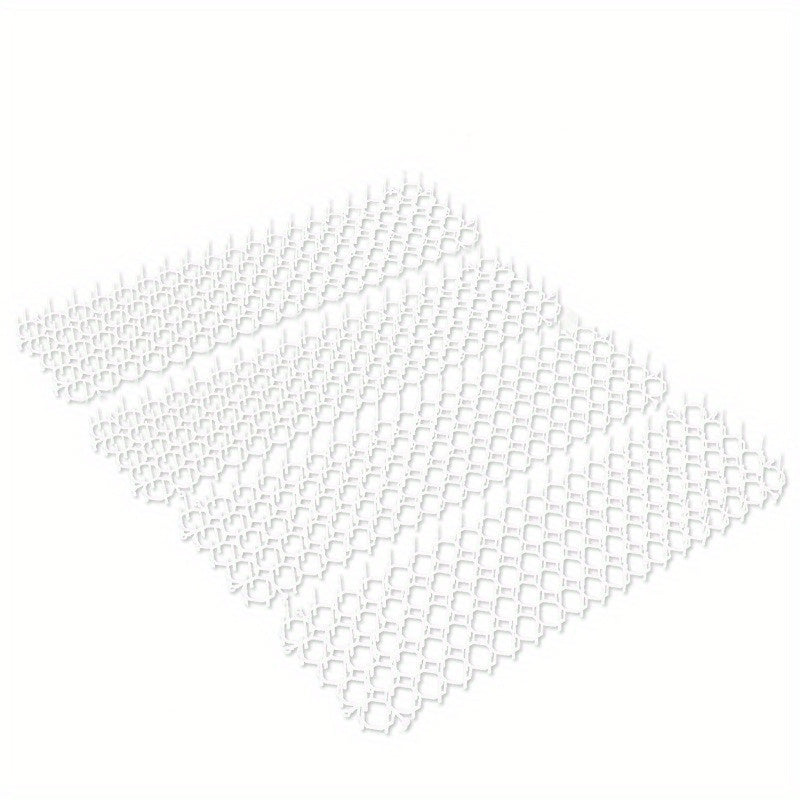 4pcs Plastic Cat Proof Netting Spiked Mat Balcony Isolation Protection