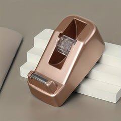 Retro Golden Desk Tape Dispenser with Non Skid Base