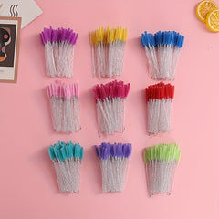 50PCS Eyelash Brush Mascara Wands Makeup Brushes Applicators Kits