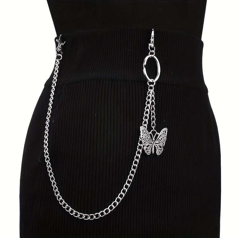Butterfly Pants Chain Waist Chain Hollowed Out Butterfly Clothe Accessory Chain