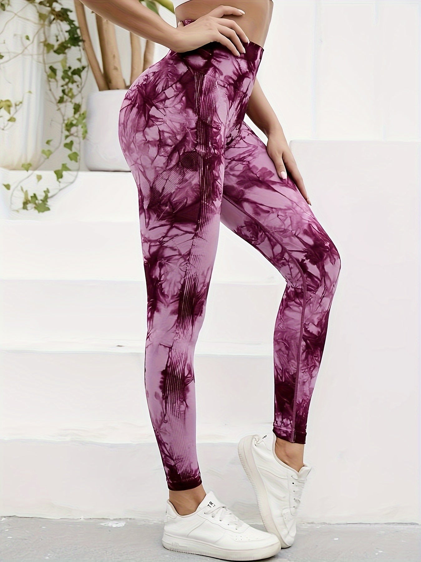 High Waist Tie Dye Yoga Leggings for Women