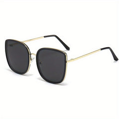Cat Eye Sunglasses Anti Glare Metal Glasses UV400