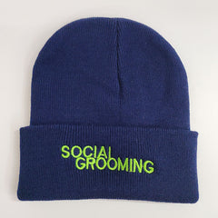 Letter Embroidered Knitted Hat Brimless Unisex Cap
