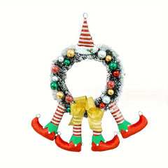 Christmas Clown Door Hanging Wreath