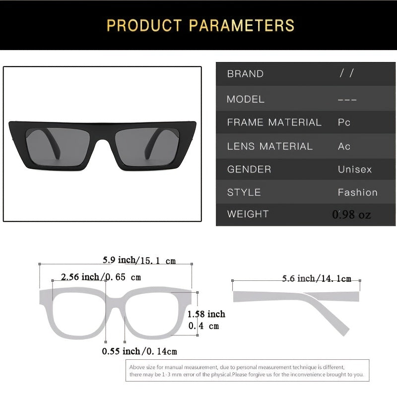 Men's Vintage Small Square Frame Sunglasses