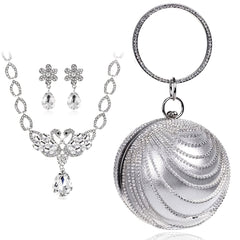Rhinestone Evening Dress Clutch Bag Women's Handbag