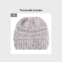 Women's Knitted Beanie Hat Warm Slouchy Cap For Winter Lightweight