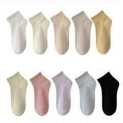 10 Pairs Soft & Comfy All-match Short Socks Women's Stockings